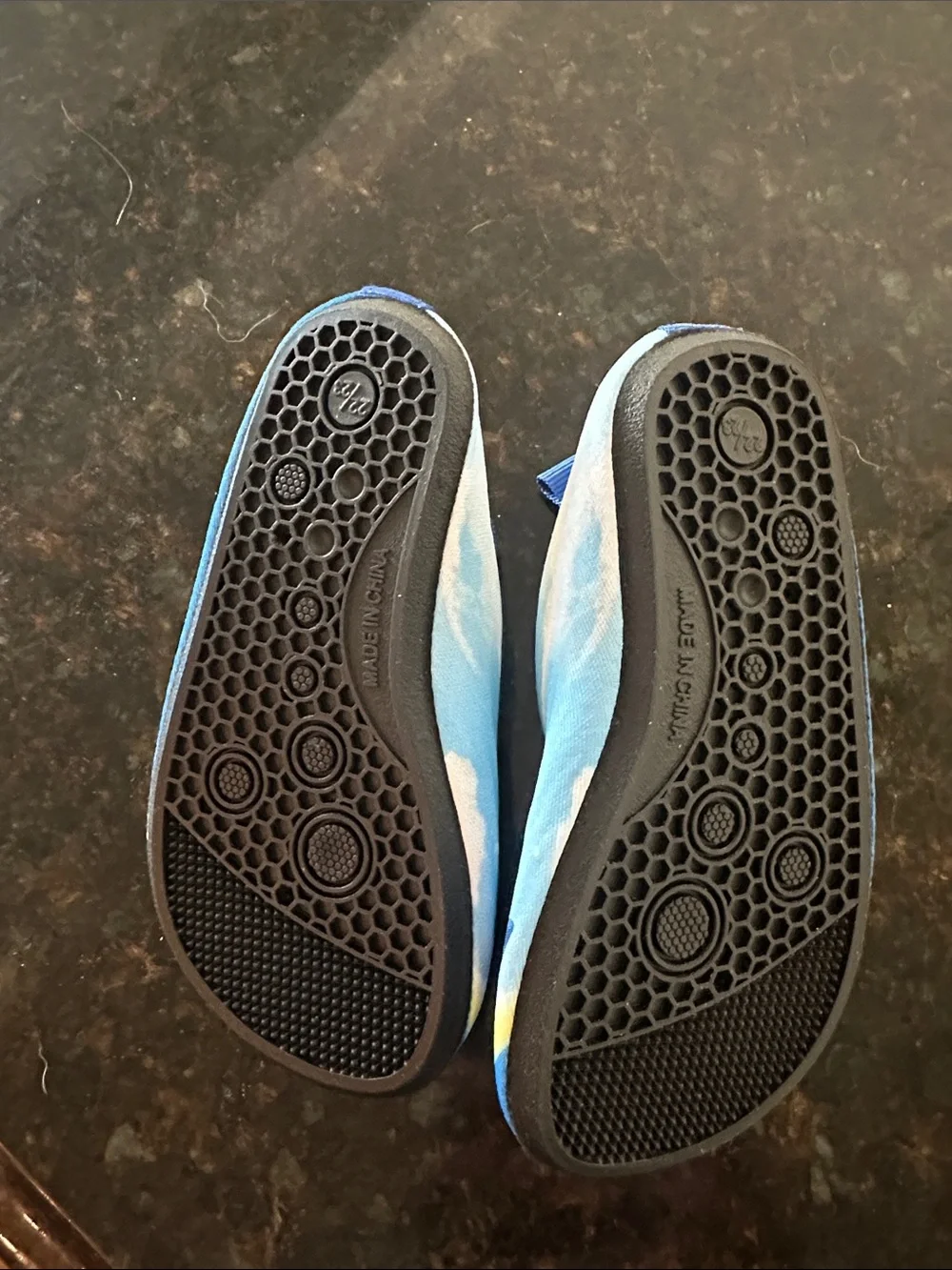 Kids Shark Print Slip-On Water Shoes - Light Blue